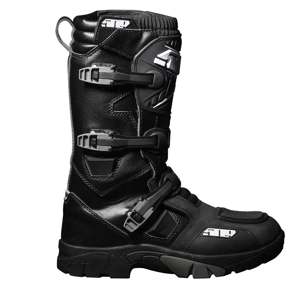 509 Velo Raid Snowmobile Boots Stealth Black