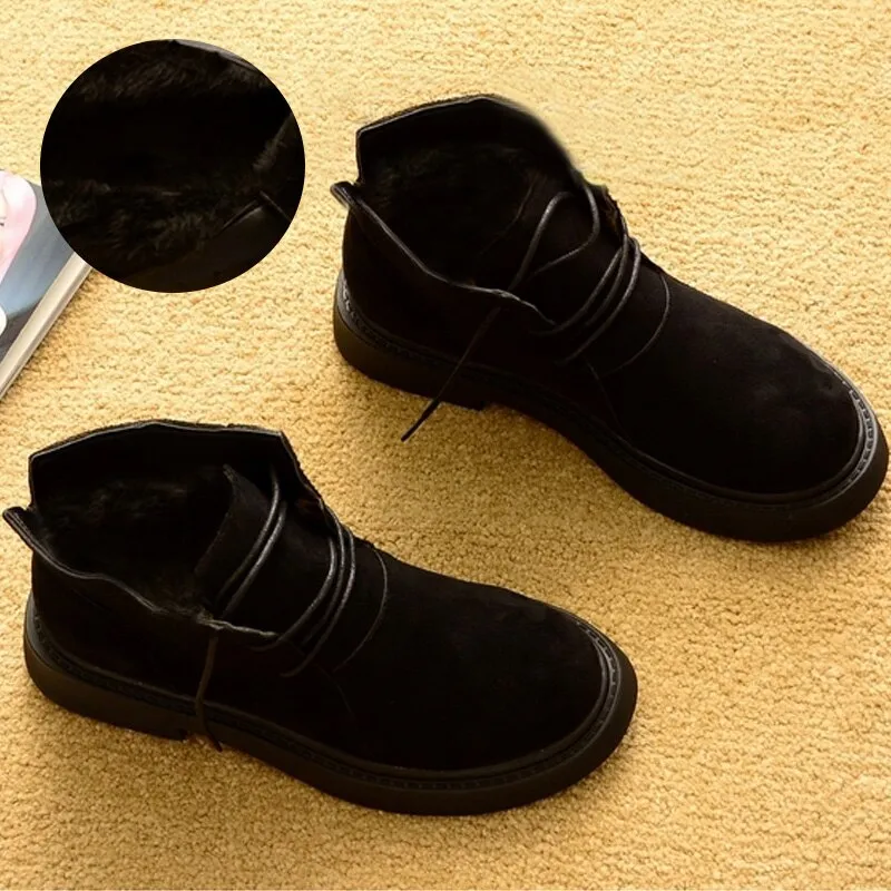 Autumn Winter Shoes Women Snow Boots Warm Plush Shoes Cold Winter Fashion Women Ankle Boots Ladies Cotton Shoes N043