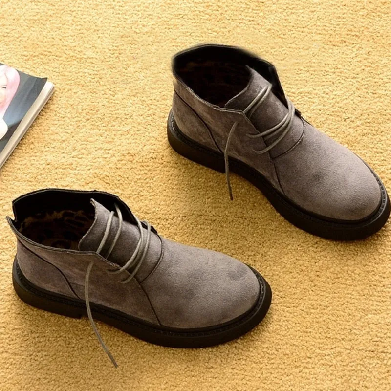 Autumn Winter Shoes Women Snow Boots Warm Plush Shoes Cold Winter Fashion Women Ankle Boots Ladies Cotton Shoes N043