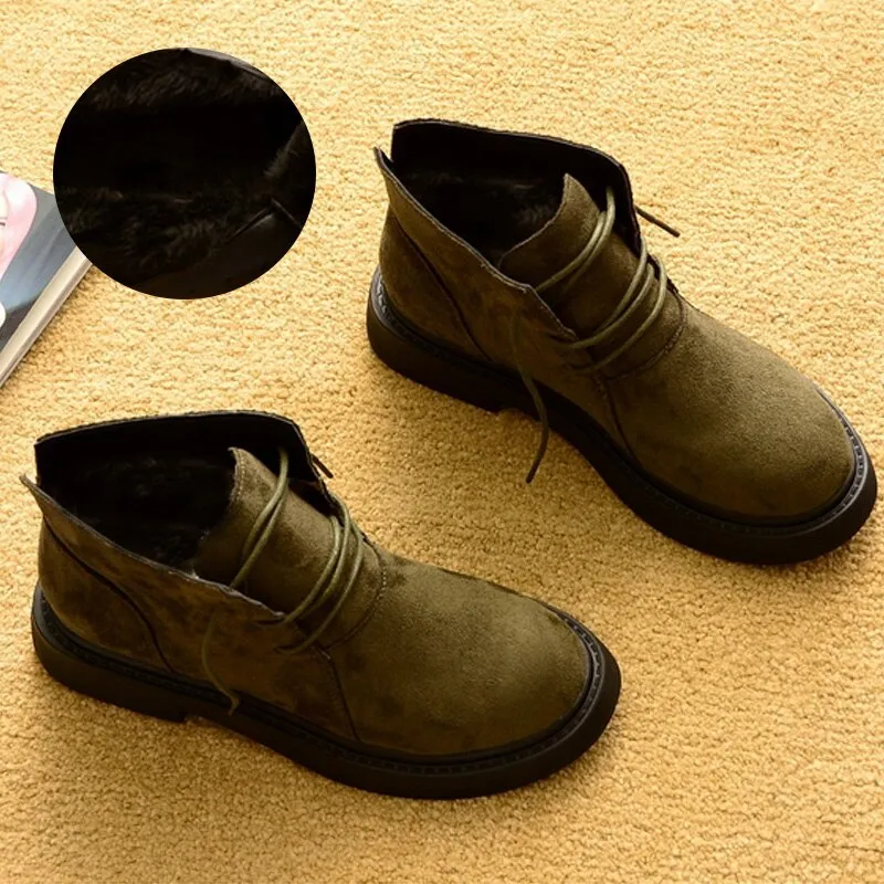 Autumn Winter Shoes Women Snow Boots Warm Plush Shoes Cold Winter Fashion Women Ankle Boots Ladies Cotton Shoes N043