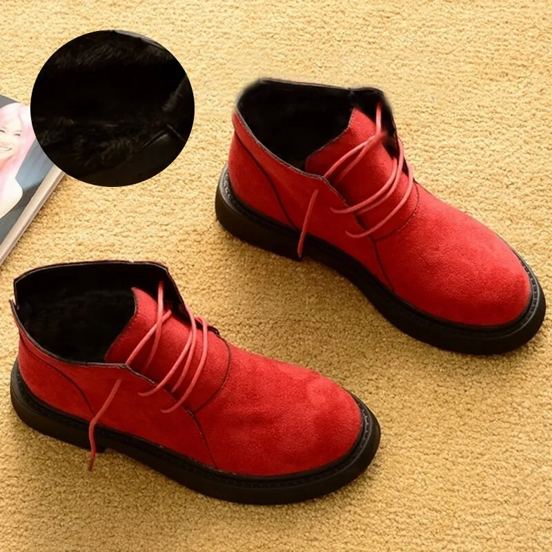 Autumn Winter Shoes Women Snow Boots Warm Plush Shoes Cold Winter Fashion Women Ankle Boots Ladies Cotton Shoes N043