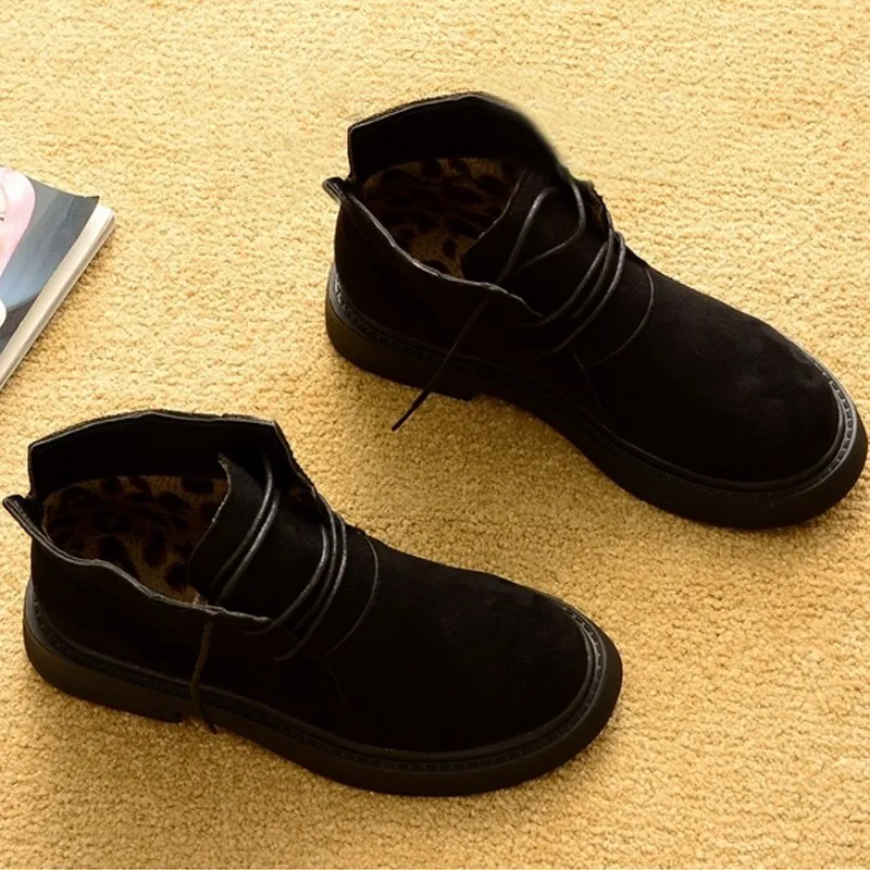 Autumn Winter Shoes Women Snow Boots Warm Plush Shoes Cold Winter Fashion Women Ankle Boots Ladies Cotton Shoes N043