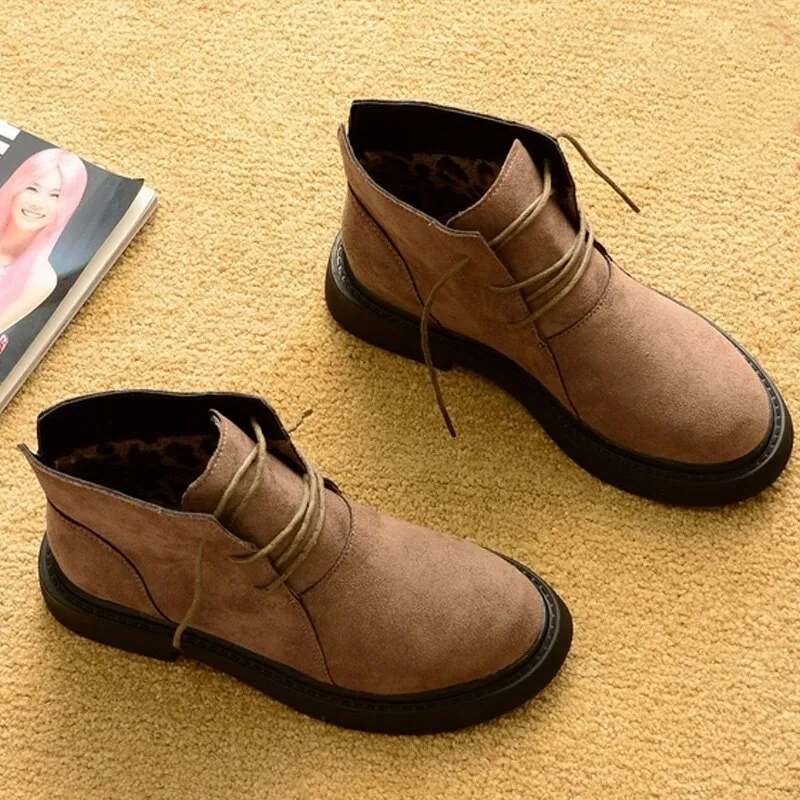 Autumn Winter Shoes Women Snow Boots Warm Plush Shoes Cold Winter Fashion Women Ankle Boots Ladies Cotton Shoes N043