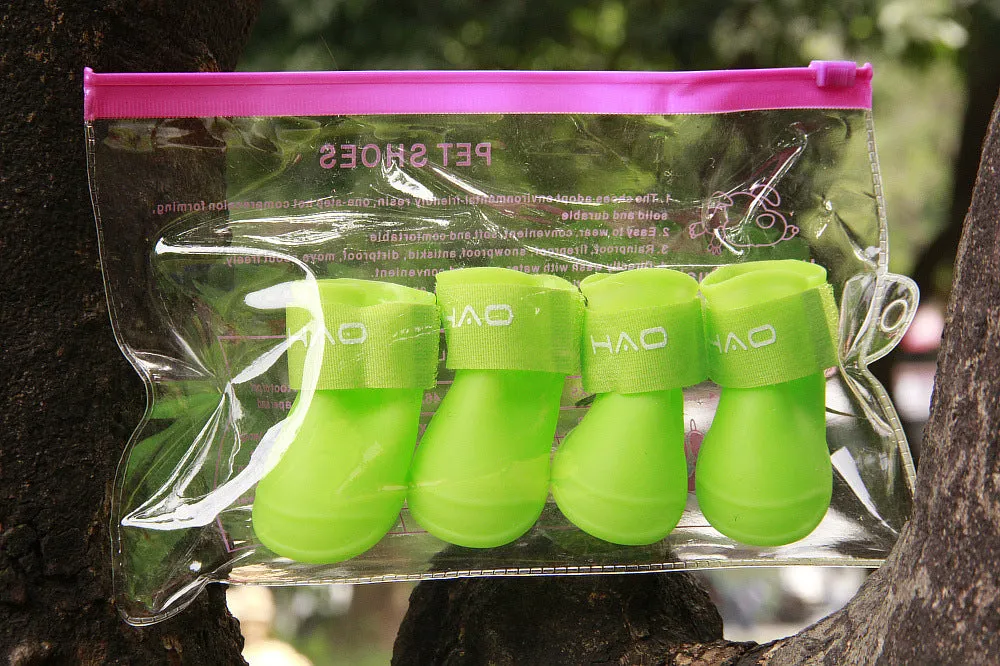 Fun and Festive Waterproof Rain Boots for Dogs