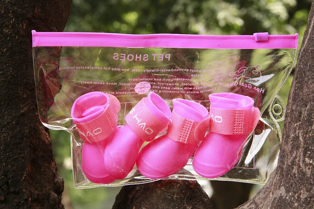 Fun and Festive Waterproof Rain Boots for Dogs