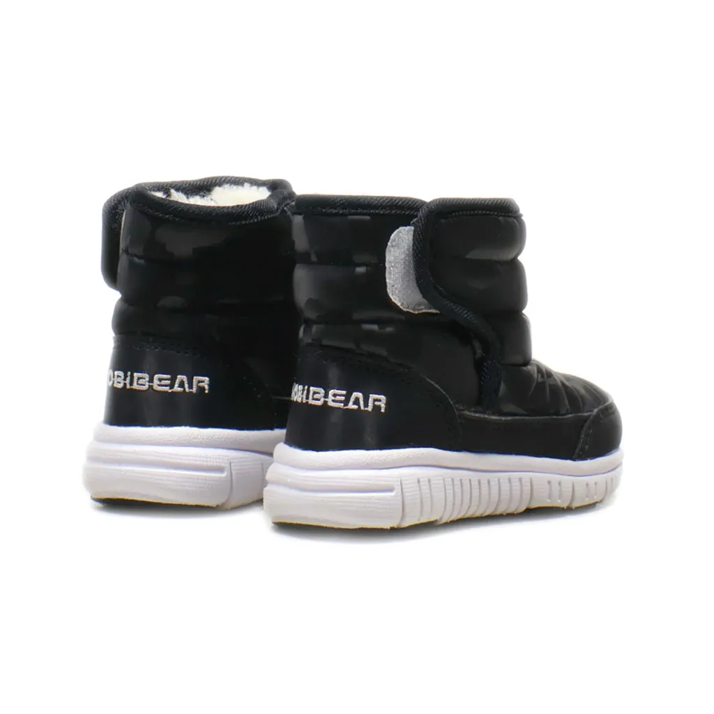 Hobibear Snow Boots Leather Black Colour For Kids