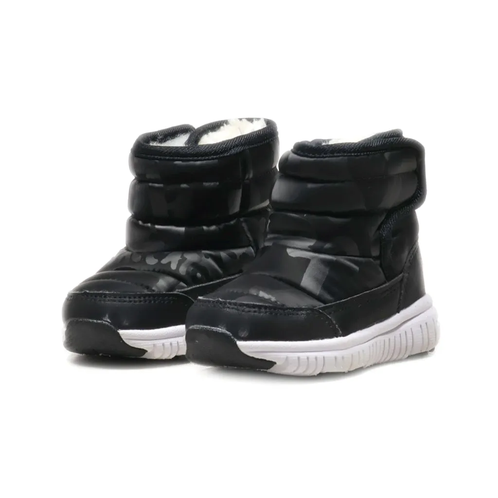 Hobibear Snow Boots Leather Black Colour For Kids