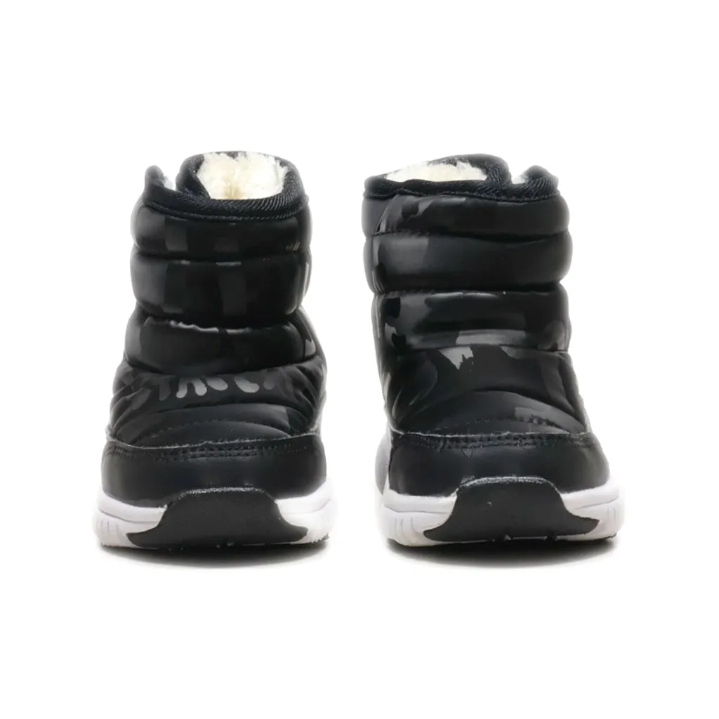 Hobibear Snow Boots Leather Black Colour For Kids