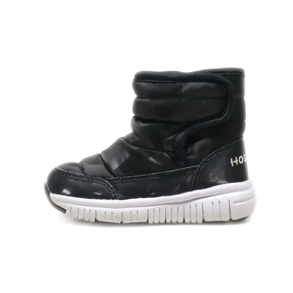 Hobibear Snow Boots Leather Black Colour For Kids