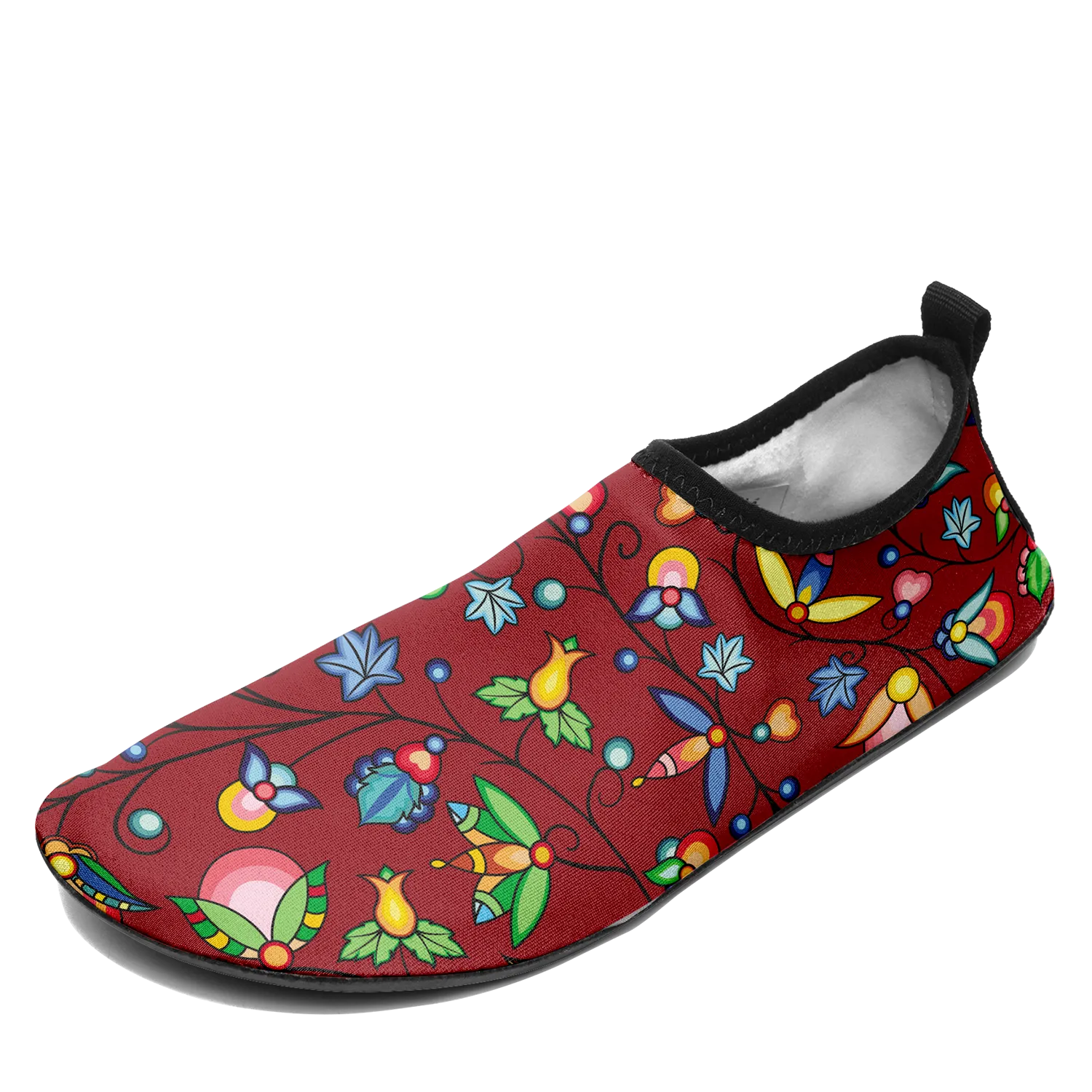 Prairie Plains Spirit Red Kid's Sockamoccs Slip On Shoes