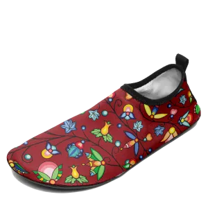 Prairie Plains Spirit Red Kid's Sockamoccs Slip On Shoes