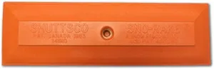 Shuttsco Heavy Duty 12" Snow Rake Head Only - Orange Polyethylene Material - Replacement Foam Head for Wooden and Aluminum Poles - Auto Dealer Snow Removal Tool - Made in USA