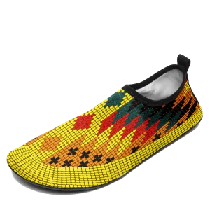 Traditional Powwow 21 Kid's Sockamoccs Slip On Shoes