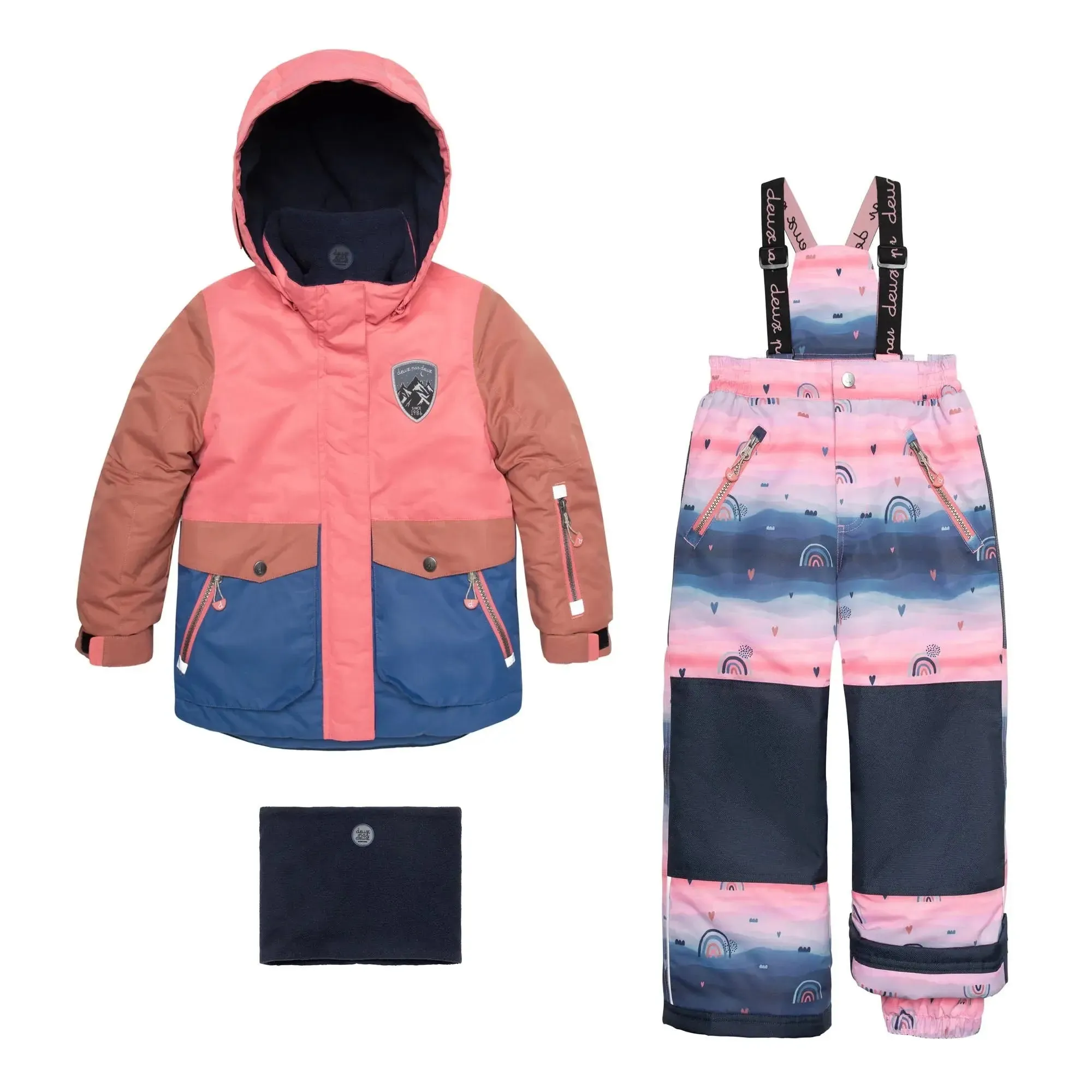 Two Piece Snowsuit Colorblock Jacket With Printed Pant | DEUX PAR DEUX