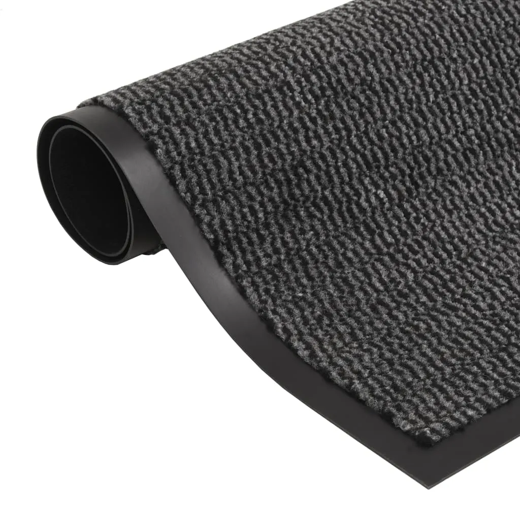 vidaXL Dust Control Mat Rectangular Tufted 90x150 cm Anthracite