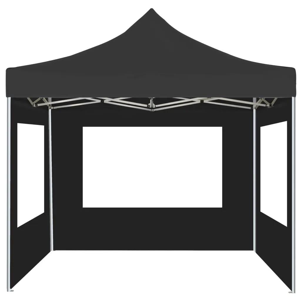 vidaXL Professional Folding Party Tent with Walls Aluminium 3x3 m Anthracite