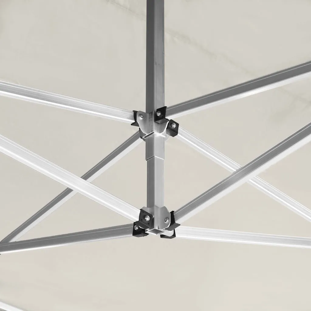 vidaXL Professional Folding Party Tent with Walls Aluminium 4.5x3 m Cream