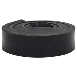 vidaXL Rubber Edge for Snow Plow Black 250x8x2 cm