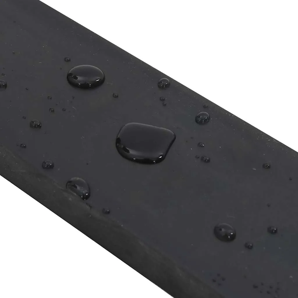 vidaXL Rubber Edge for Snow Plow Black 250x8x2 cm