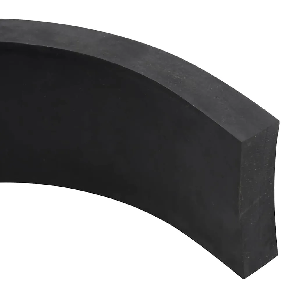 vidaXL Rubber Edge for Snow Plow Black 300x8x2 cm