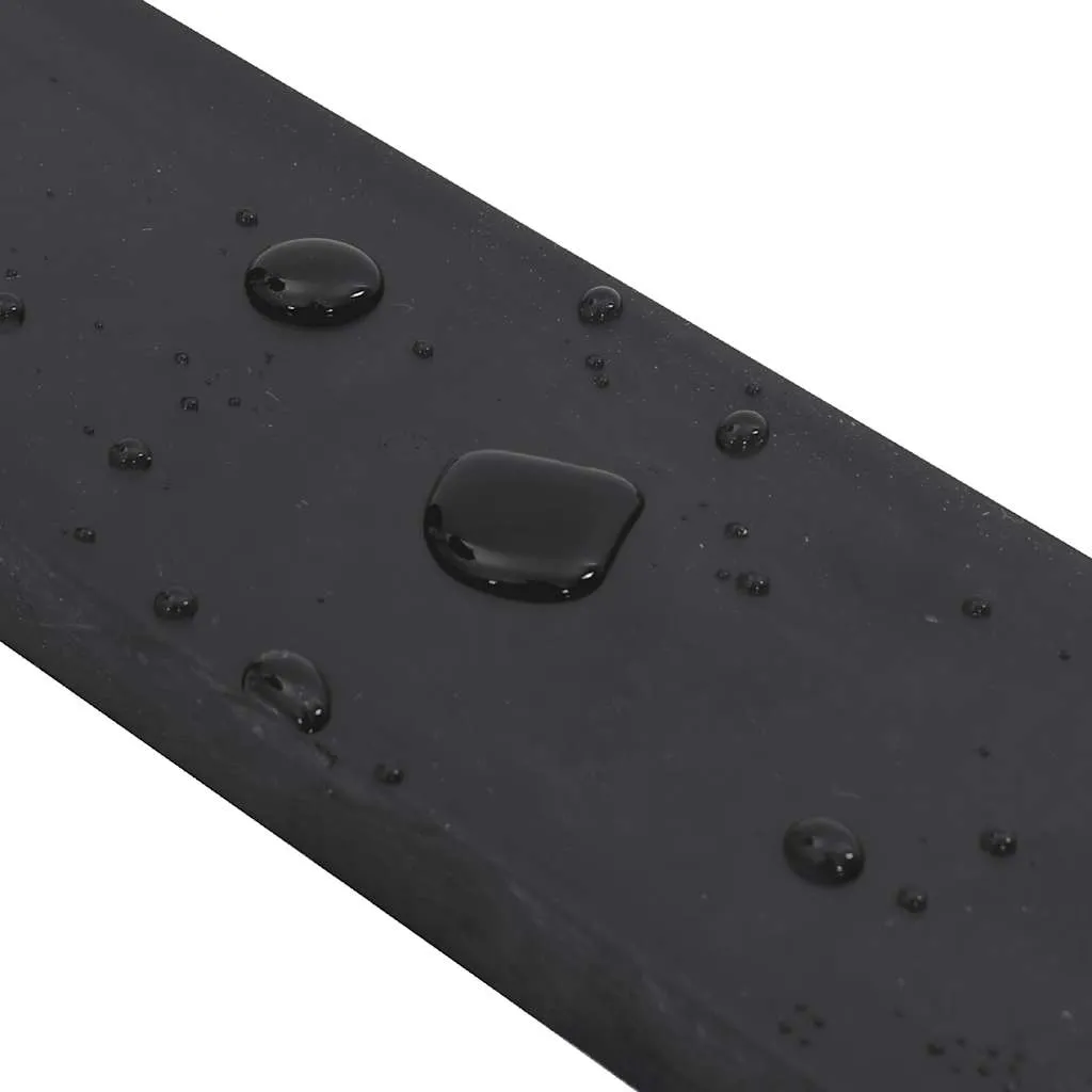vidaXL Rubber Edge for Snow Plow Black 300x8x2 cm