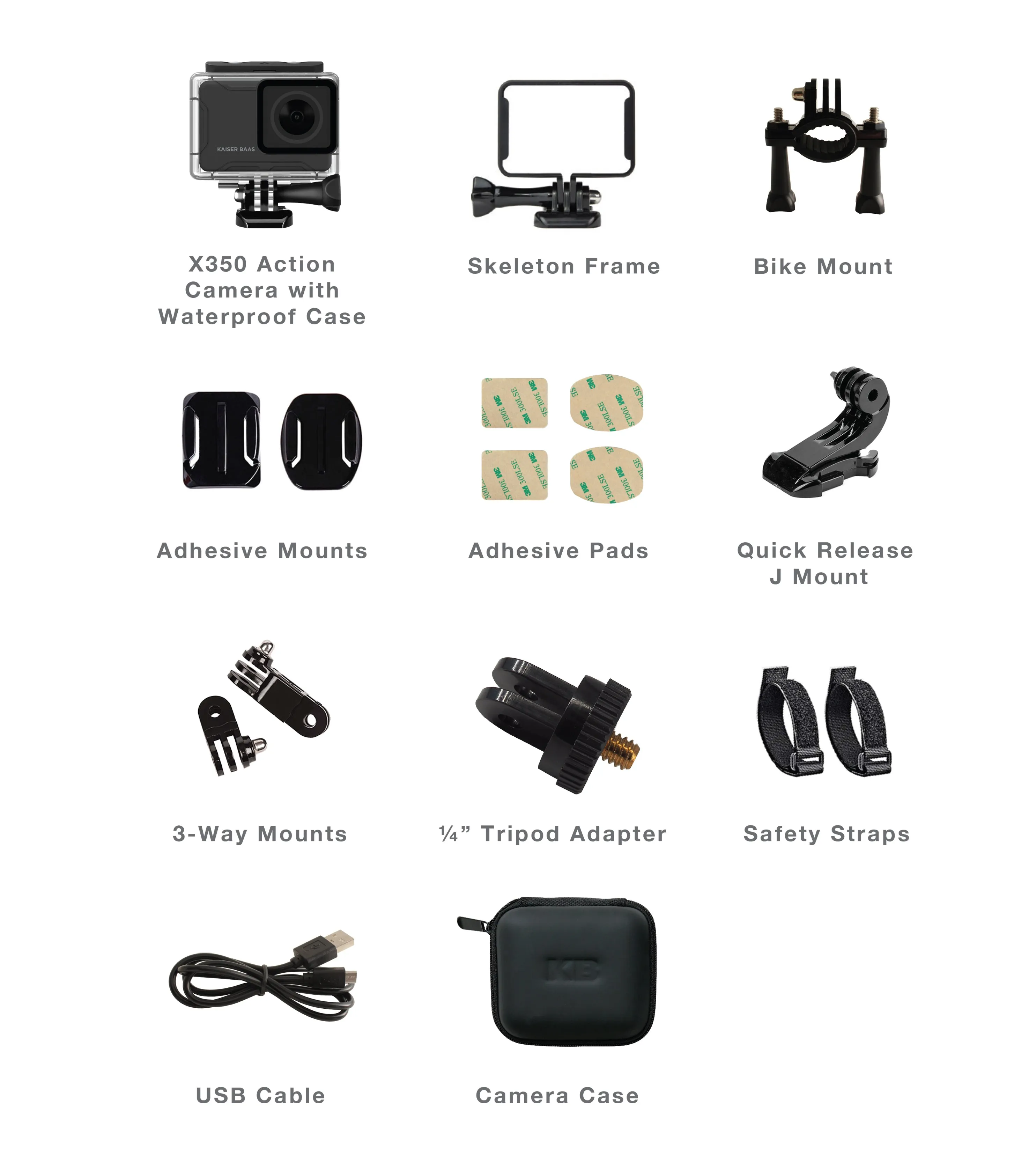 X350 Real 4K 30FPS Action Camera